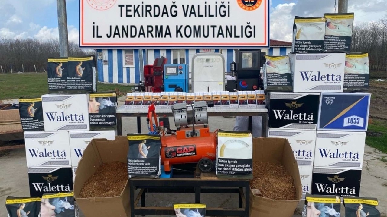 Kapaklı'daki Bir Evde 120 Bin Makaron Ele Geçirildi