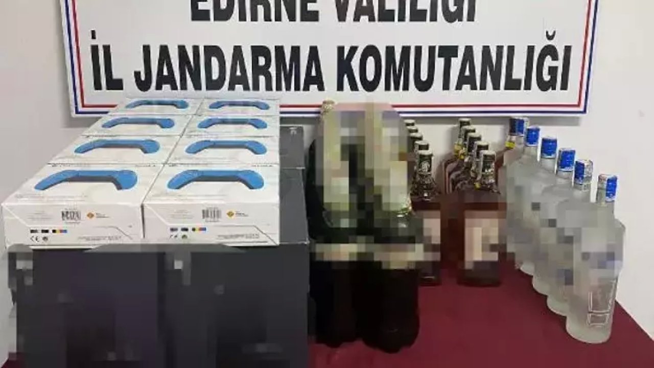 Edirne'de Gümrük Kaçağı Oyun Konsolu ve İçki Ele Geçirildi