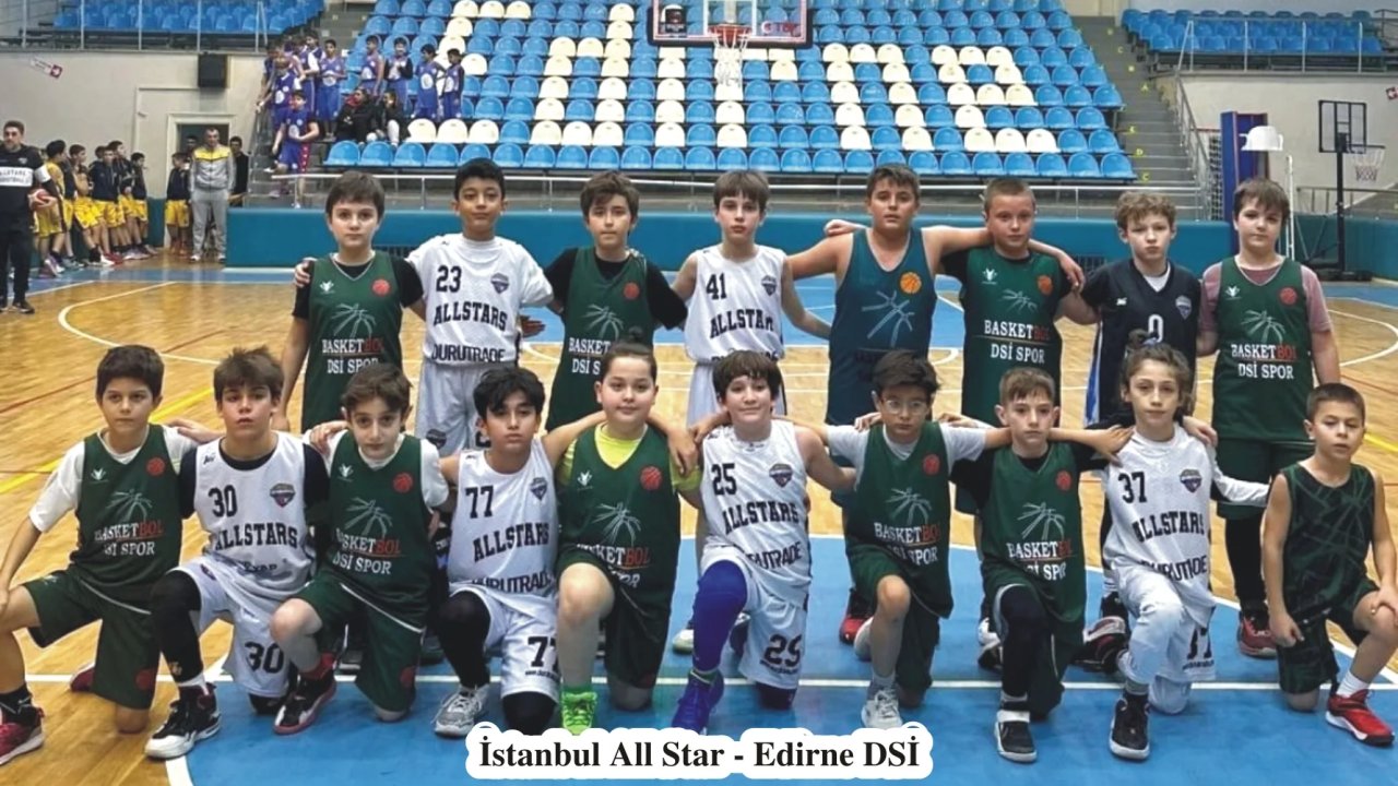 Edirne'de Uluslararası Veteran Basketbol Turnuvası Başladı