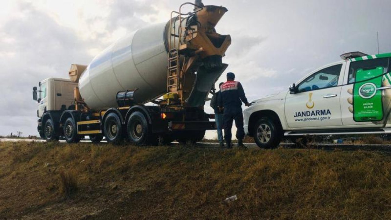 Caddeye Beton Döken Mikser Şoförüne Ceza Kesildi