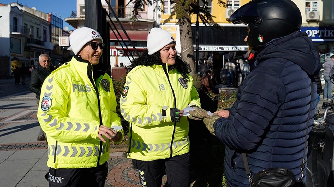 Edirne'deki Saraçlar Caddesi'nde Denetimler Gerçekleştirildi