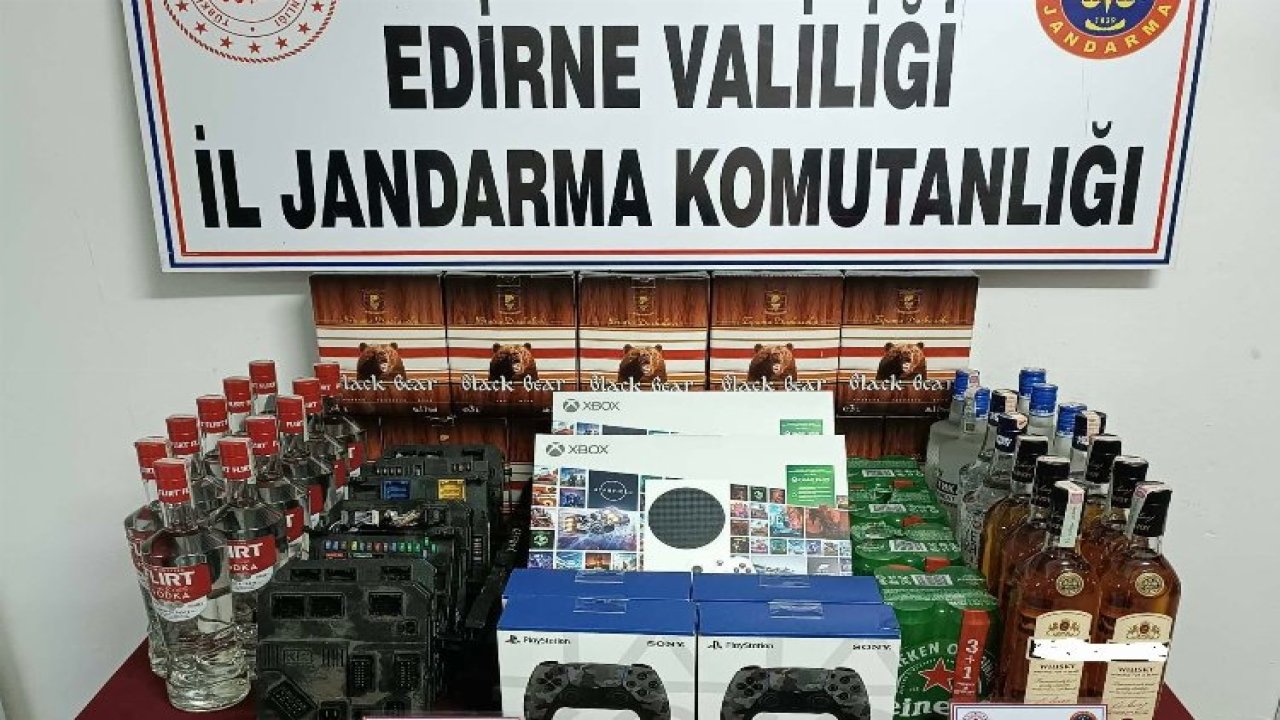 Edirne'de Gümrük Kaçağı Ürünler Ele Geçirildi