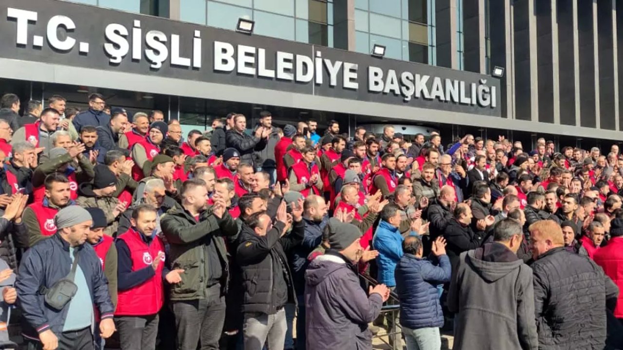 Şişli Belediyesi Çalışanları Ücret Zammı Eylemine Devam Ediyor