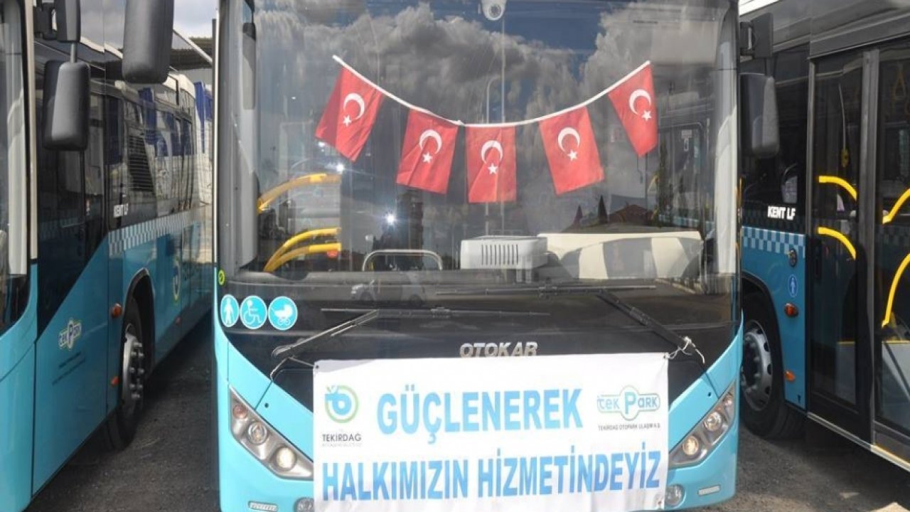 Tekirdağ'da Bayram Boyunca Toplu Ulaşım Ücretsiz Olacak