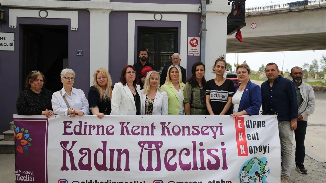 Edirne'deki Kadın Cinayetine Tepki Gösterildi