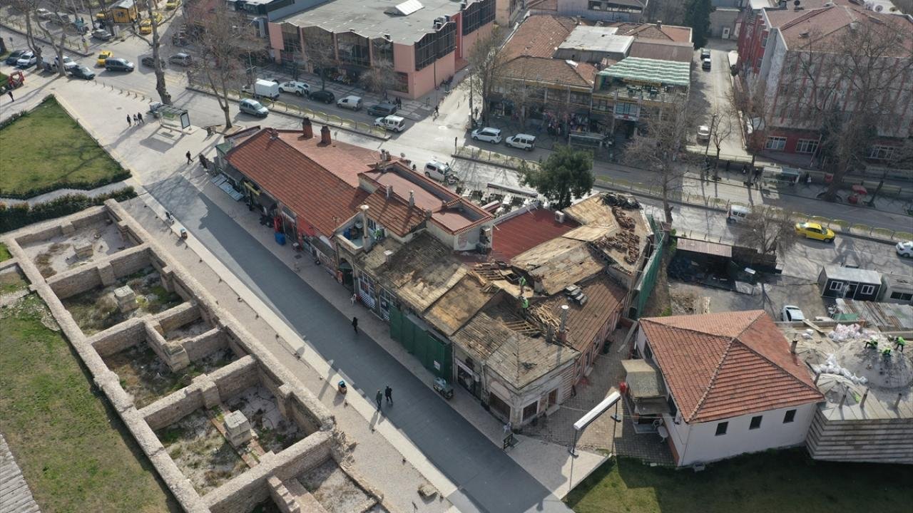 Edirne'deki Mezitbey Hamamı'nın Restorasyonu Sürüyor