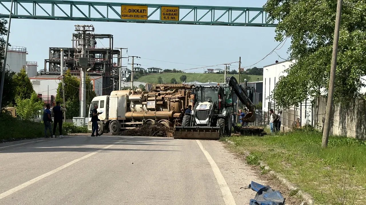 OSB'deki Altyapı Çalışmaları Sırasında Delinme Yaşandı