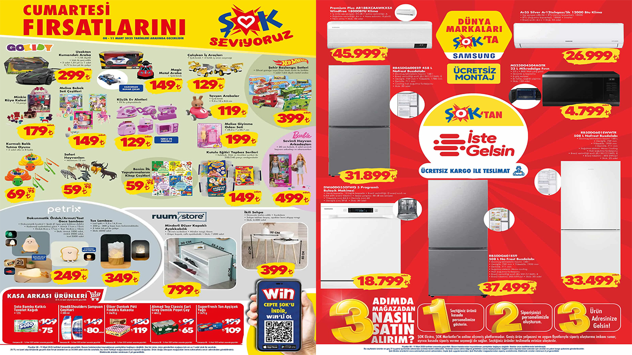 ŞOK’a gece lambası geliyor! 8 Mart 2025 ŞOK aktüel kataloğu