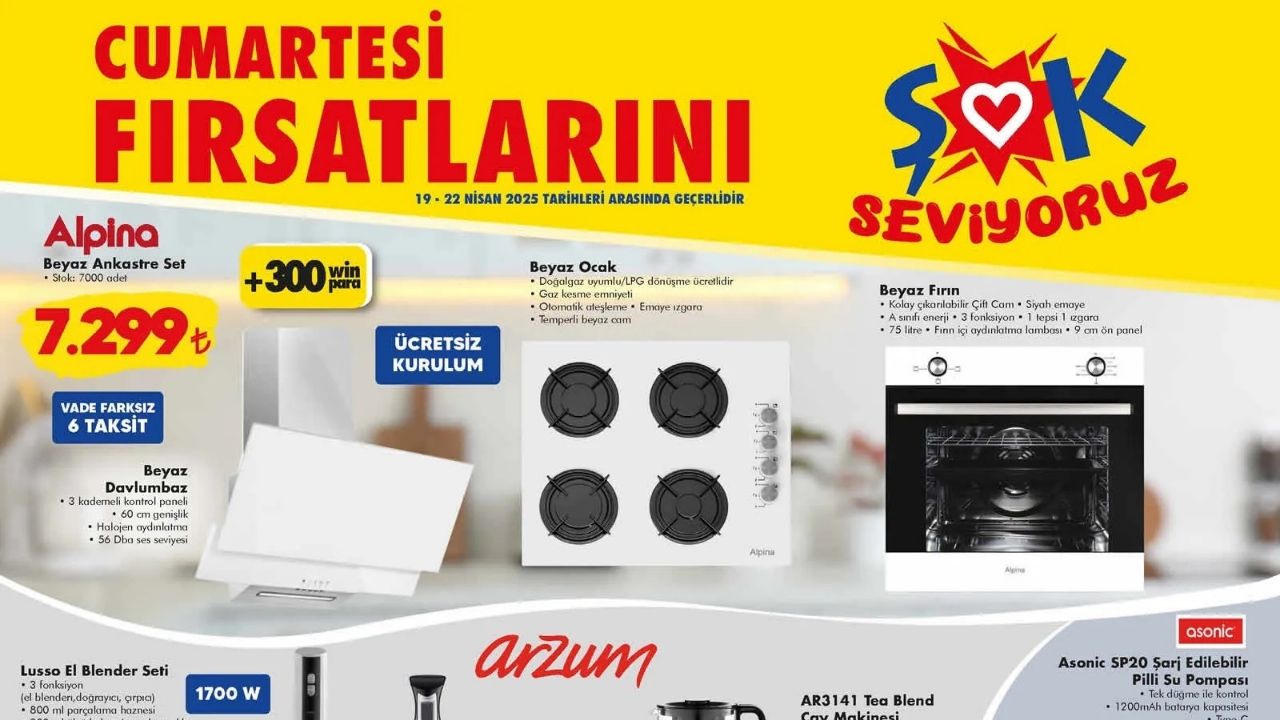 ŞOK’a sabun ve şampuan geliyor! 19 Nisan 2025 ŞOK aktüel kataloğu