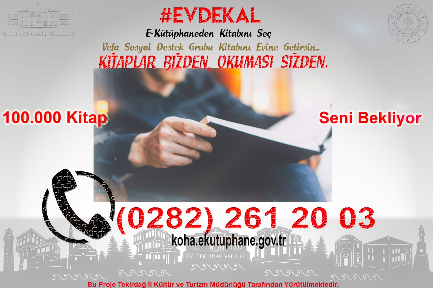 KÜTÜPHANEYİ EVLERE TAŞIDILAR