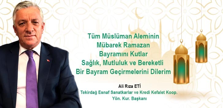 ALİ RIZA ETİ'DEN BAYRAM MESAJI