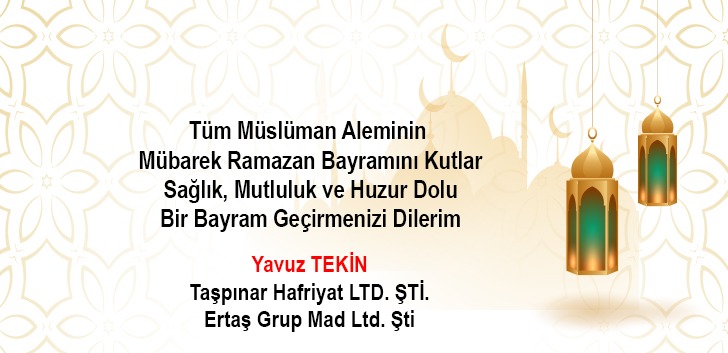 YAVUZ TEKİN'DEN BAYRAM KUTLAMASI