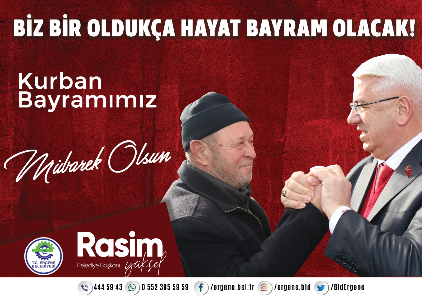 RASİM YÜKSEL'DEN KURBAN BAYRAMI KUTLAMASI