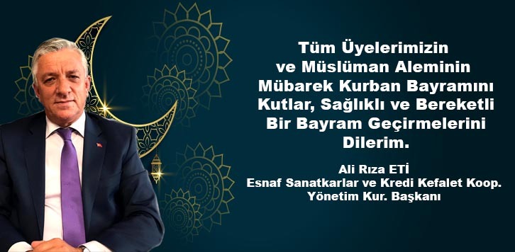 ALİ RIZA ETİ'DEN KURBAN KUTLAMASI