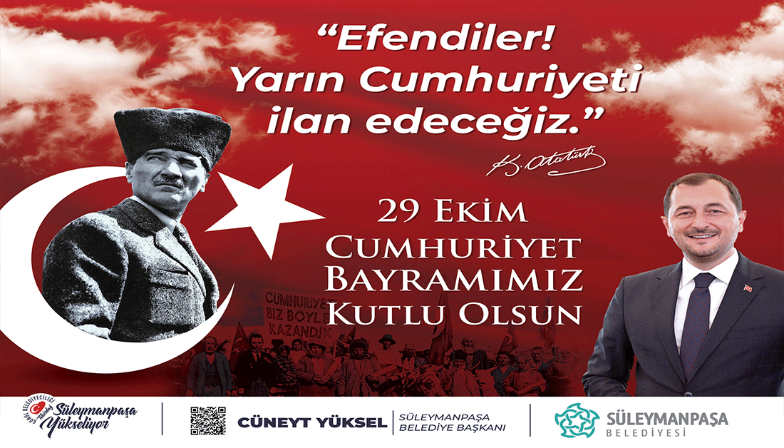 CÜNEYT YÜKSEL'DEN CUMHURİYET MESAJI