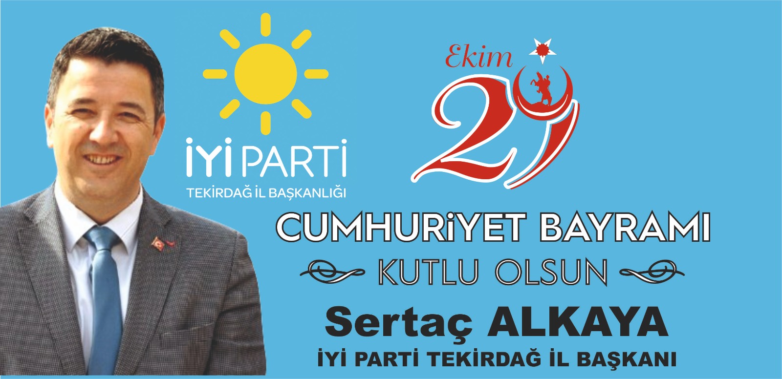 SERTAÇ ALKAYA'DAN CUMHURİYET KUTLMASI