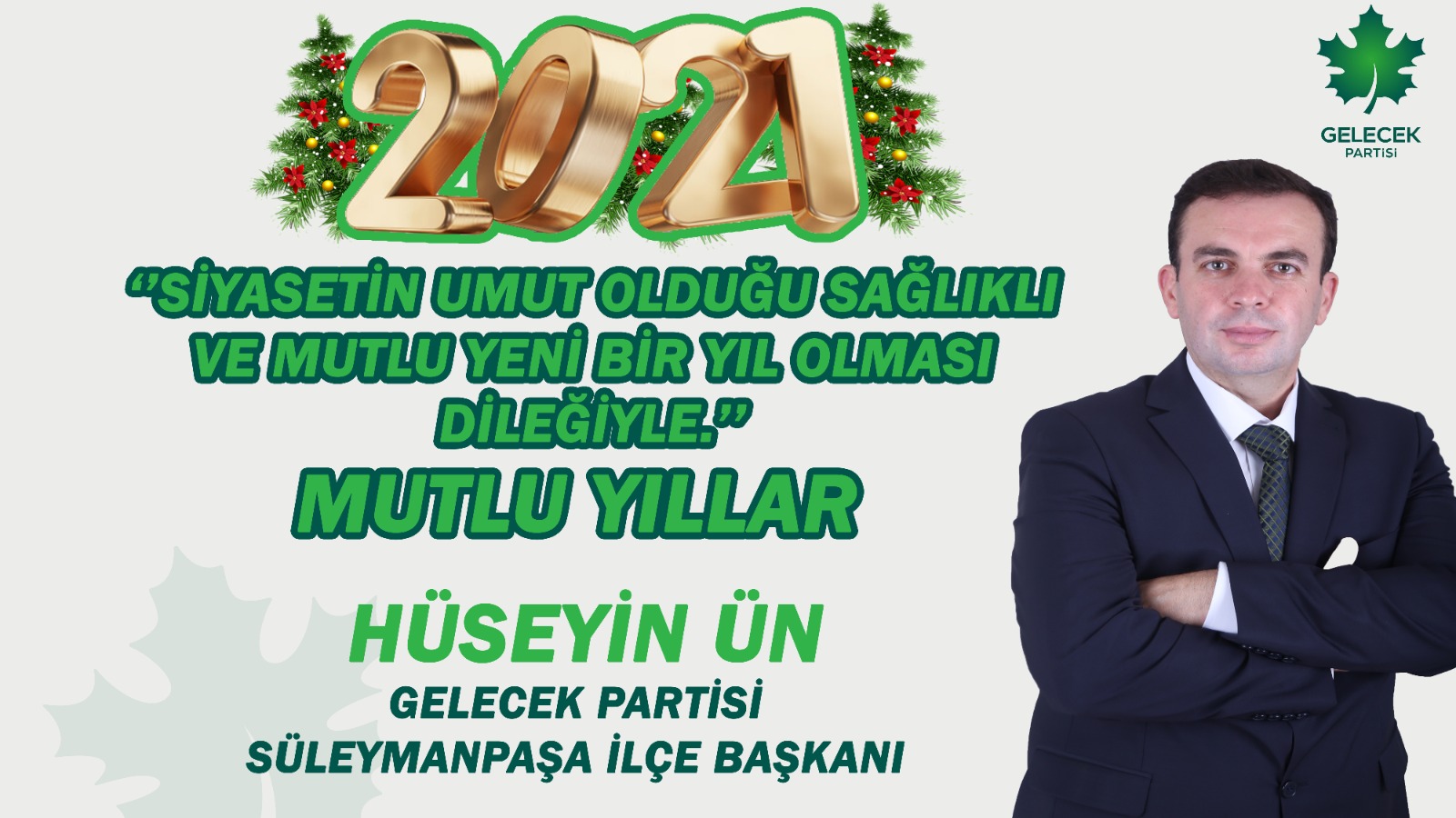 HÜSEYİN ÜN'DEN YENİYIL MESAJI