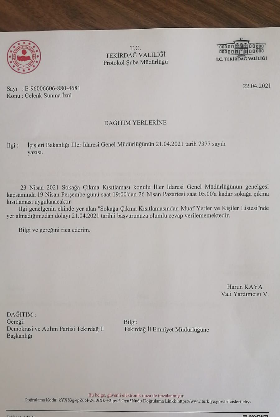 GRİ PASAPORT OPERASYONU TEKİRDAĞ’A UZANDI