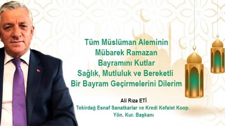 ALİ RIZA ETİ'DEN BAYRAM MESAJI