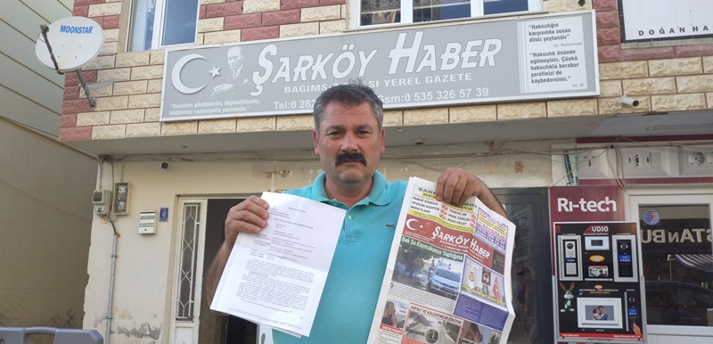 KAYMAKAM HAKKINDA HABER YAPAN GAZETECİYE UZAKLAŞTIRMA KARARI ALDIRDI