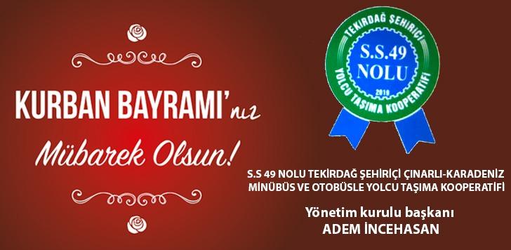 ADEM İNCEHASAN'DAN BAYRAM KUTLAMASI