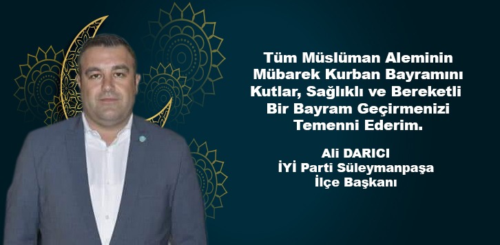 ALİ DARICI'DAN KURBAN MESAJI