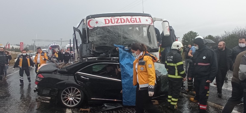 Tekirdağ'da kaza 2 ölü, 15 yaralı