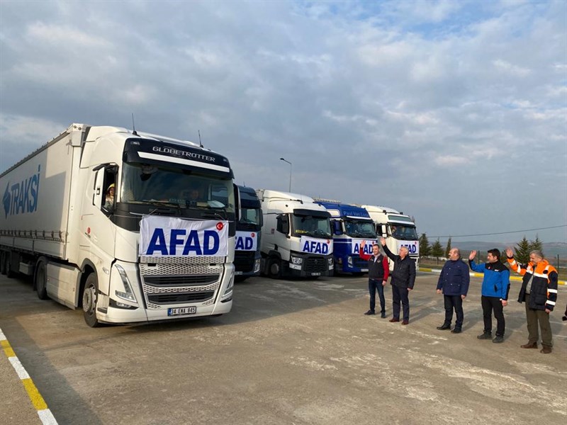 Tekirdağ'da Ukrayna'ya yola çıktı