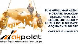 İsmail Polat'tan Ramazan Bayramı Mesajı