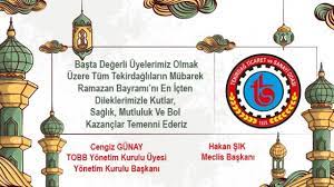 TSO'dan Ramazan Bayram Mesajı