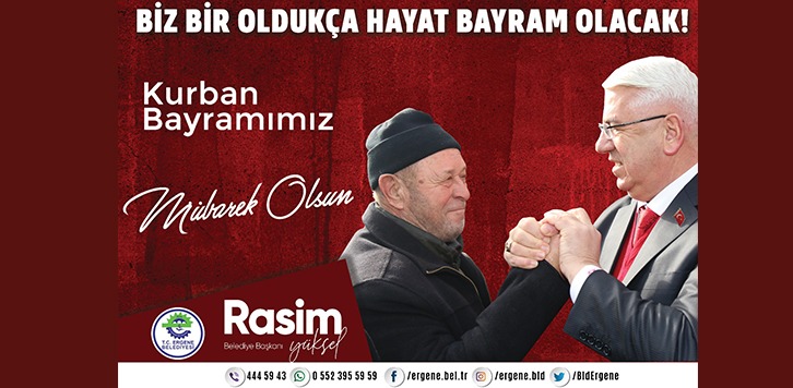 Rasim Yüksel'den Kurban Bayramı mesajı