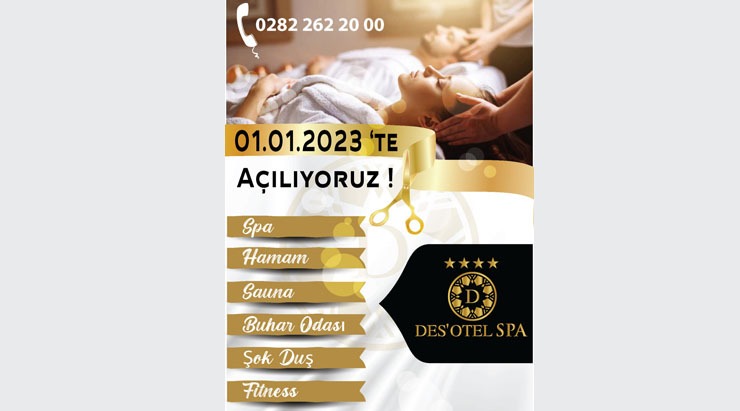 Des Otel SPA Merkezi Açılıyor