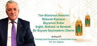 Ali Rıza Eti'den Ramazan Bayramı Kutlaması