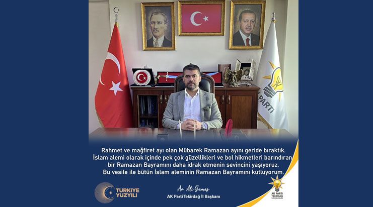 Ali Gümüş'ten Ramazan Bayramı Kutlaması