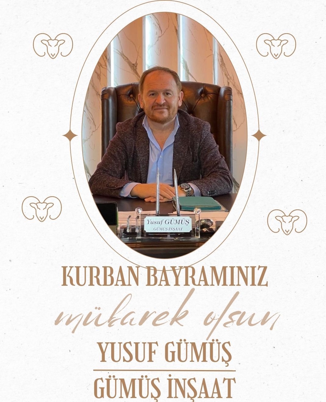 Yusuf Gümüş'ten Kurban Bayramı Kutlaması