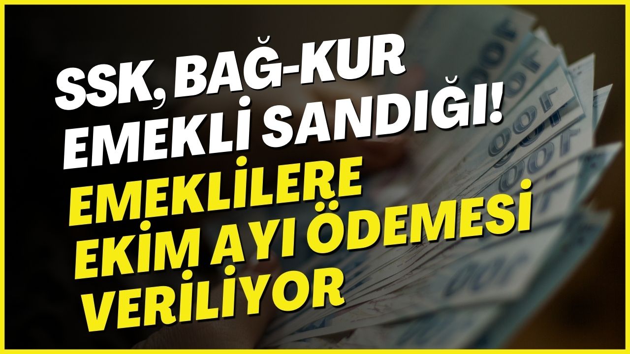 Ekim Ayı Emekli Maaşı Ödemeleri Başladı! Milyonlarca Emekli Dikkat