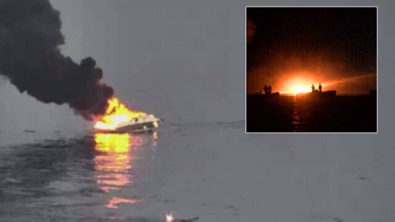 Ataköy'de Yanan Teknedeki 6 kişiden 4'ü Yaralandı