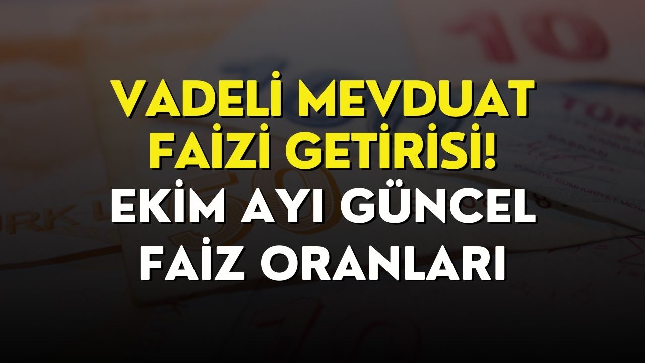 Ekim Ayı Mevduat Faizi Hesabı! 200.000 TL’nin 46 Günlük Faiz Kazancı