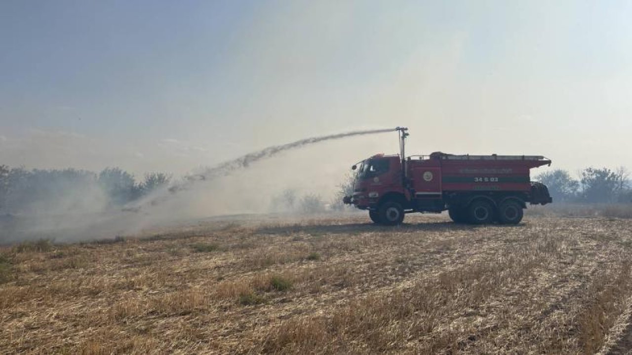 Edirne'deki Anız Yangını Söndürüldü