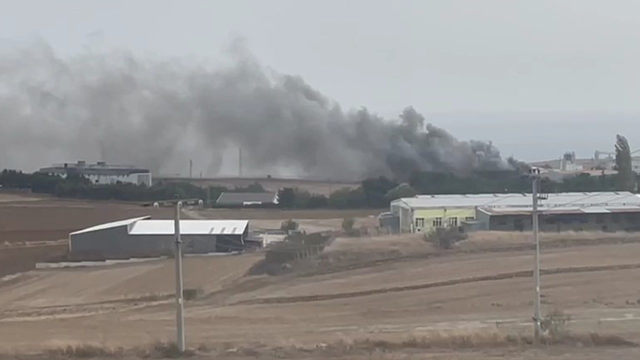 Süleymanpaşa'daki Un Fabrikasında Yangın Çıktı