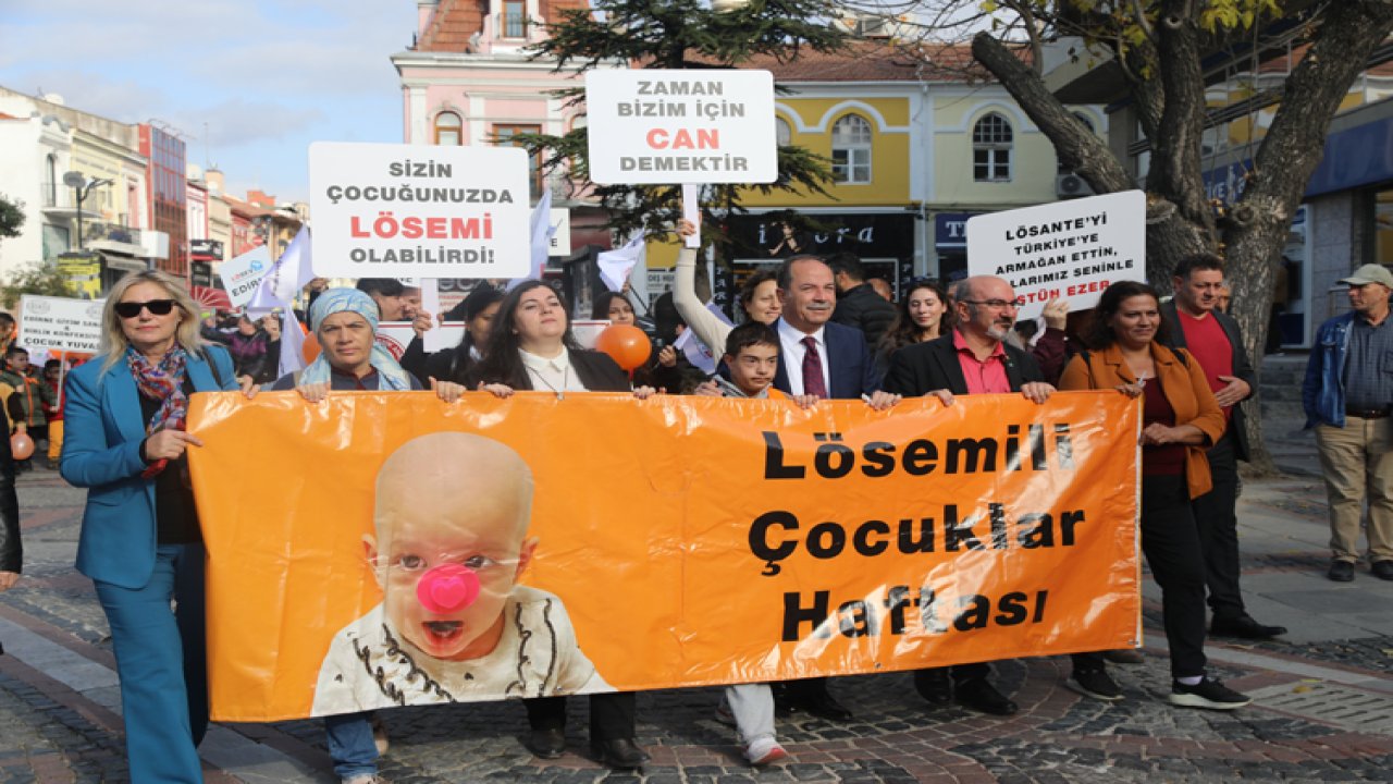 Edirne'de Lösemili Çocuklar İçin Yüründü