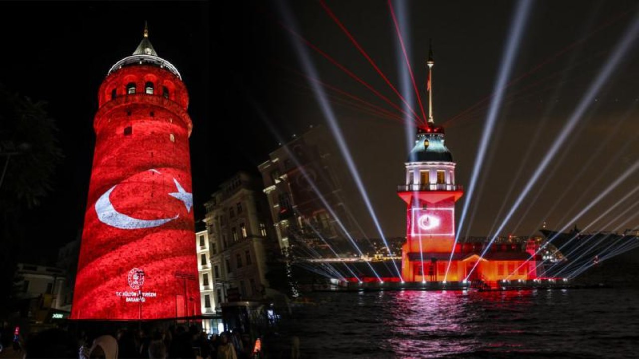 Galata Kulesi ve Kız Kulesi'nde Işık Gösterileri Devam Edecek