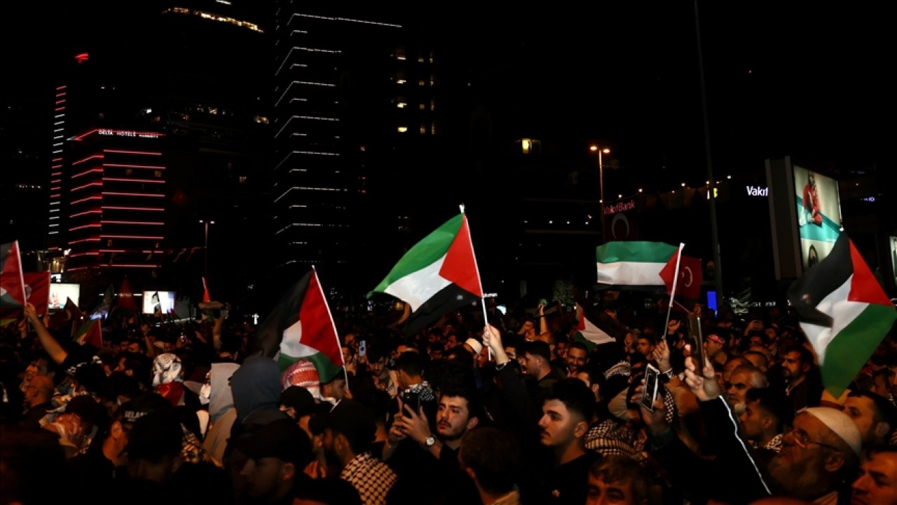Çorlu'da İsrail'in Saldırı Protesto Edildi