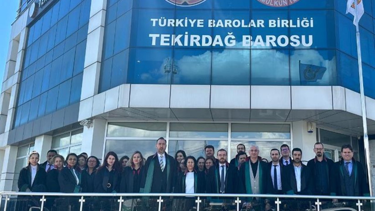 Tekirdağ Barosu Gazze'ye Yönelik Saldırılara İlişkin Suç Duyurusunda Bulundu