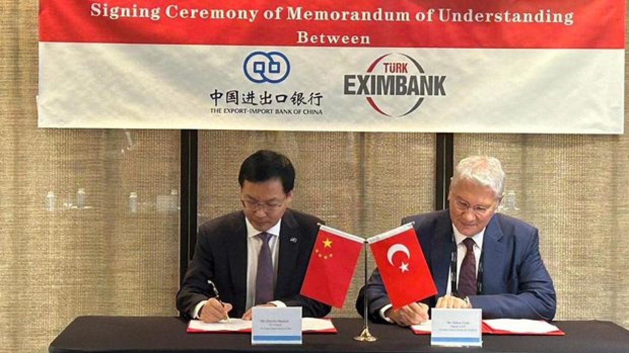 Türk Eximbank, Çin Eximbank ile İmzaları Attı