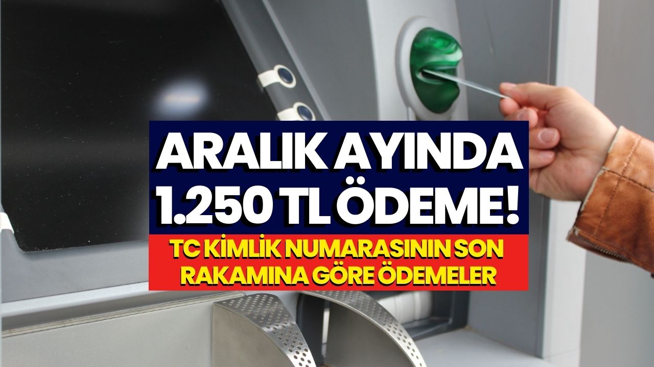 Hesaplara Ödemeler Yatmaya Başladı! Tam 1250 Veriliyor