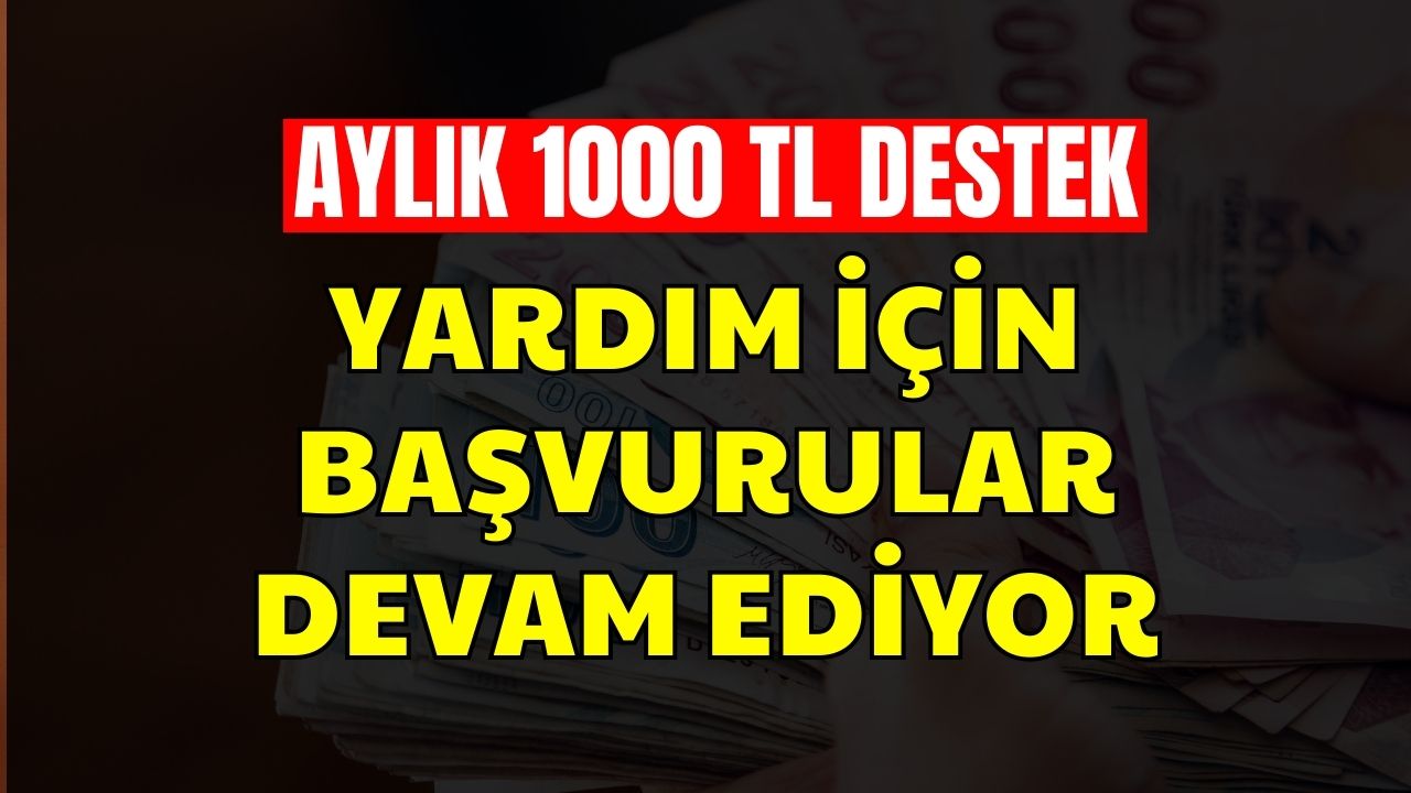 Ocak, Şubat, Mart Ayında 1000 TL Verilecek! Toplam 3000 TL Destek