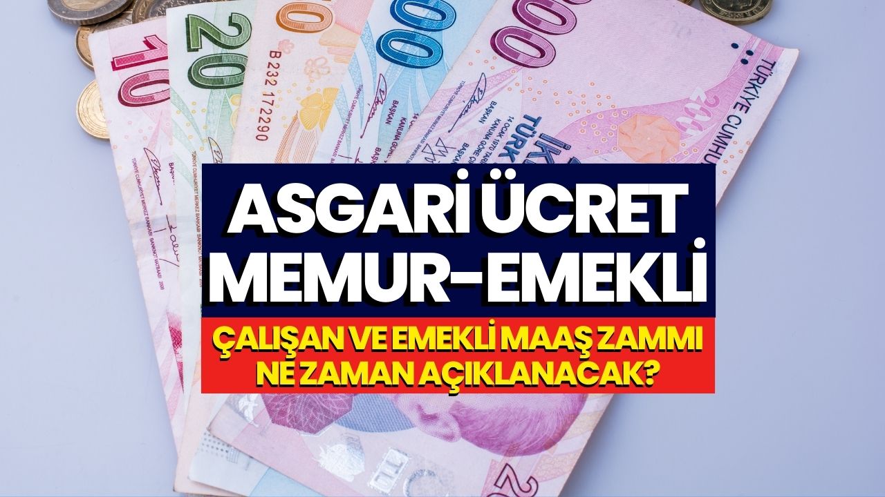 Asgari Ücret, Emekli, Memur Maaş Zammı Açıklanma Tarihi!