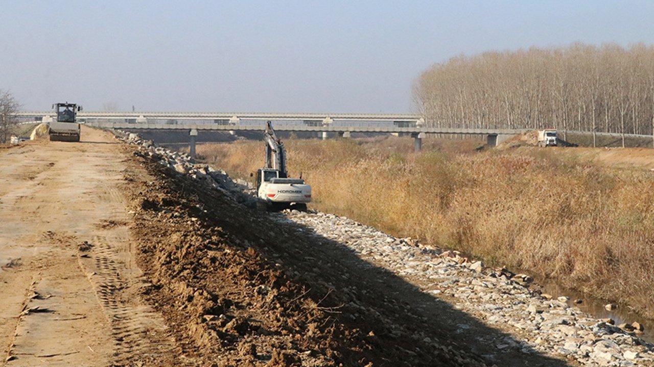 Kanal Edirne Taşkınlara Karşı Güçlendiriliyor