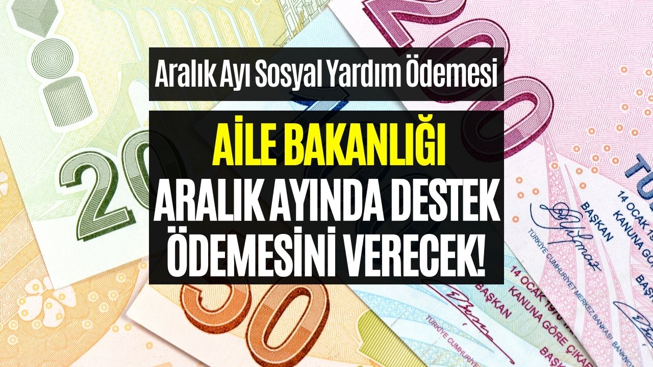 Çocuğu Olan Ailelere 3 Bin 571 TL! Aralık Ayı Desteği Verilecek